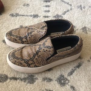 Steve Madden Platform Snakeskin Sneakers